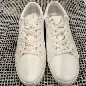 Vince White Leather Sneakers